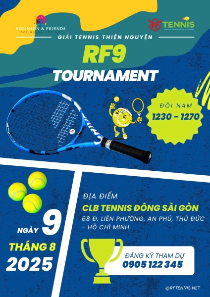 GIẢI TENNIS THIỆN NGUYỆN LẦN 9