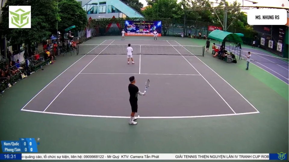 [Giải Tennis RF4 - 1280 - Tứ kết] Lê Nam/Quốc SAV 6 - 1 Anh Phong/Anh Sơn