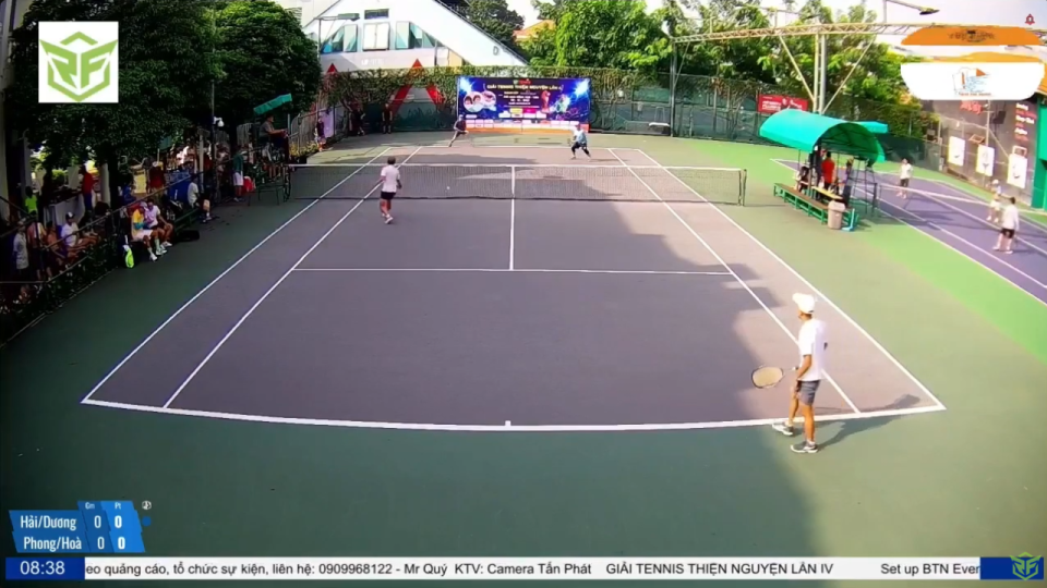 [Giải Tennis RF4 - 1230 - Vòng 1] Hải Xây Dựng/Dương Gia Hòa 6 - 4 Phong Vinhome/Hòa GSC
