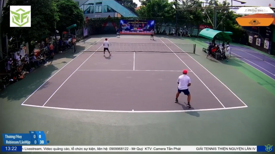 [Giải Tennis RF4 - 1280 - Vòng Playoff] Thương Trần/Nguyễn Lê Huy 6 - 5 Robinson/Lão Mập