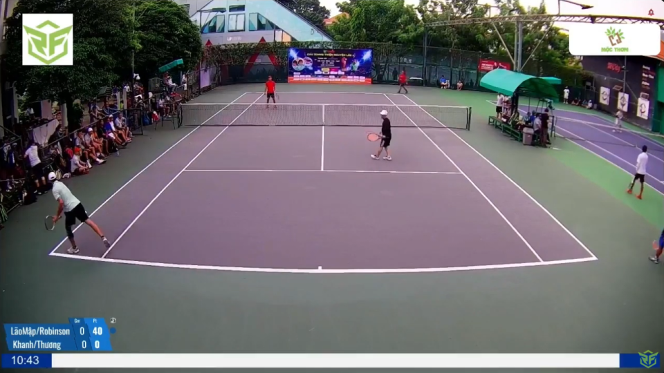 [Giải Tennis RF4 - 1280 - Vòng 1] Khanh Việt Kiều/Thương QB 6 - 3 Robinson/Lão Mập