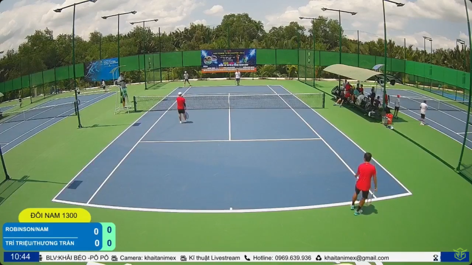 [RF5 - Đôi nam 1300] Vòng 1: Nam Simon/Robinson 6 - 2 Thương Trần/Trí Triệu